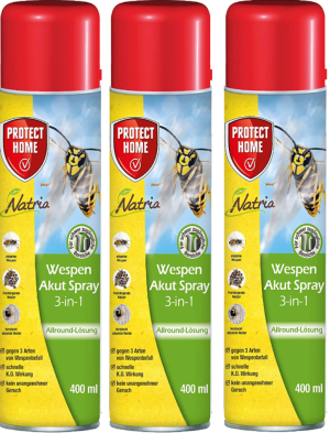 Natria Wespen Akut Spray 3-in-1 3x400 ml (34,88 EUR / l)