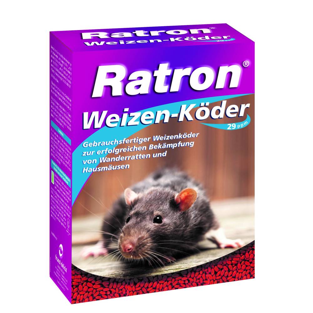 Ratron Weizen-Köder gegen Ratten und Mäuse 400 gr. (59,88 EUR / kg)