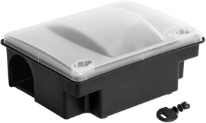 Rattenköderbox mit Schlüssel und Wandhalterung 23x18x10 cm