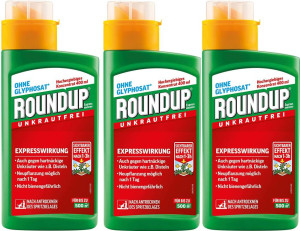 Roundup Unkrautfrei Express Konzentrat 3x400 ml für 1500 m² Fläche (70,79 EUR / l)