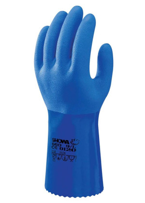 Showa 660 PVC-Chemikalien-Pflanzenschutz-Schutzhandschuh