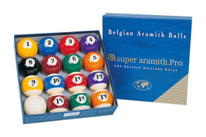 Billardkugelset, Pool, Super Aramith Pro, 57,2 mm