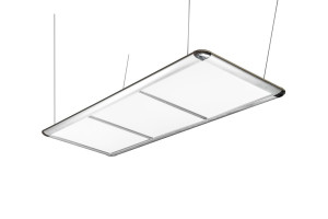 Billardlampe, LED Flat, silber, 195 x 70 x 6,5 cm