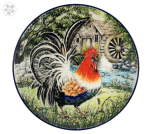 Talerz Art Kogut Ø 27cm Ceramika Artystyczna Bolesławiec