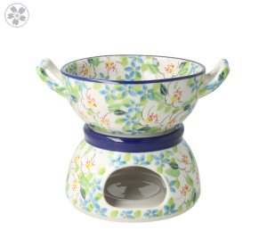 Komplet do fondue C62 Ceramika Artystyczna Bolesławiec dekU4902