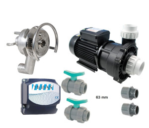 Przeciwprąd do basenu Huragan 70 m3/h 2,2 kW 230V pompa Saturn Jet bez złączek do podłączenia