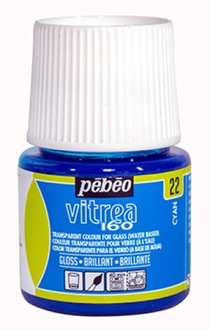 Farba Do Szkła Witrażowa Pebeo Vitrea 160 45ml  03 Glossy Paprika