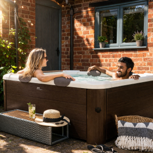 Spa semi rigide 6 places TRIBECA mSpa – spa extérieur jardin – bulles massantes – connecté WiFi – 160x160 cm