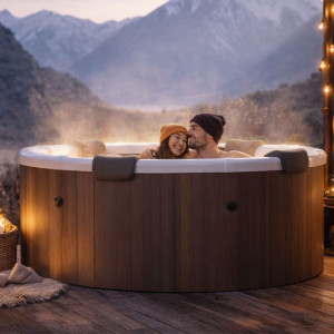 Spa 6 places semi rigide ROVA mSpa – spa extérieur jardin – bulles massantes – 180x180 cm