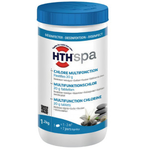 Chlore multifonction pastille 20g hth Spa 1,2 kg