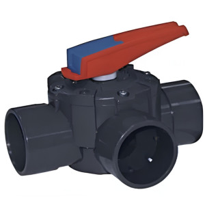 CEPEX Vanne 3 voies manuelle 50/63 mm