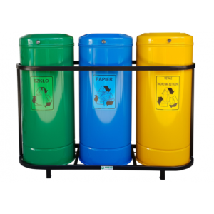 Kosze do segregacji Barrel 3 x 60L