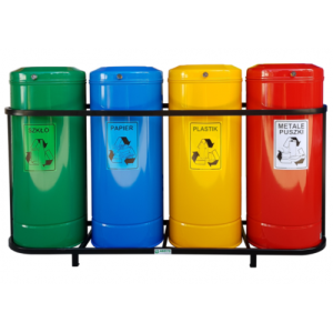 Kosze do segregacji Barrel 4 x 60L