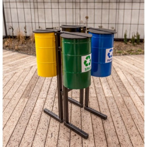 Kosz do segregacji odpadów Clover 4 x 30 L