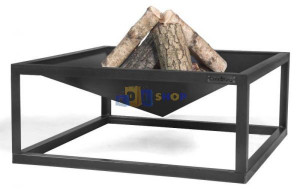 COOK KING Barbecue Braséro de jardin « SQUARE » 70 x 70 cm