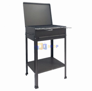 MILLE Barbecue en acier Stromboli cm 50x40x78h Made in Italy