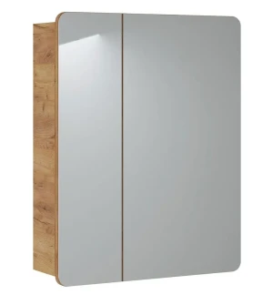 Szafka lazienkowa z lustrem Zeftox 13X - dąb craft