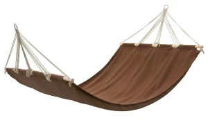 Brązowy hamak z drążkiem  - Aurora