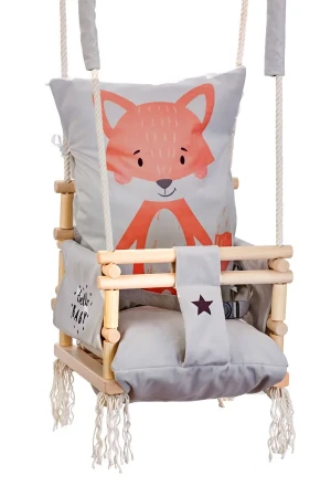 Huśtawka dziecięca 3w1 z wzorem liska - Taurus