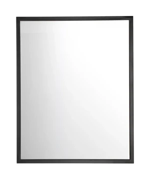 Prostokątne czarne lustro wiszące - Favero 2S