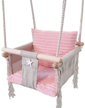 Różowa huśtawka dla dziewczynki - Barma
