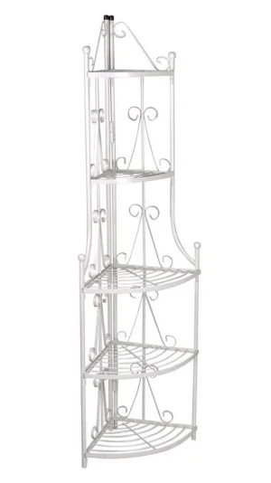 Biały metalowy stojak na rośliny - Avir