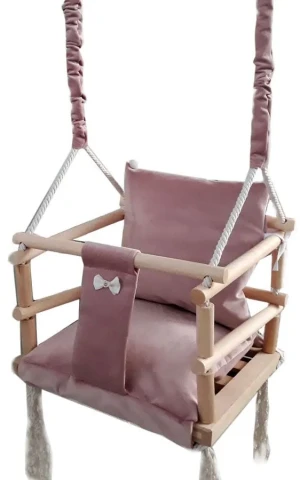 Różowa huśtawka dla dziewczynki - Indara 3w1