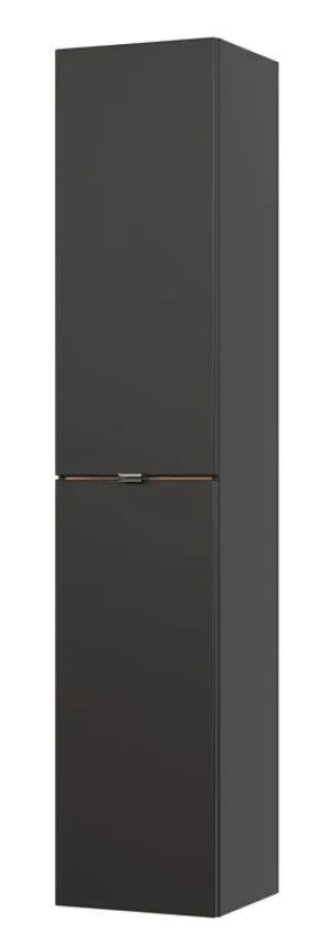 Podwieszany słupek łazienkowy - Lunios 2X Czarny mat