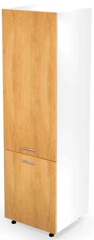 Kuchenna szafka do zabudowy lodówki dąb miodowy - Vokres 14X