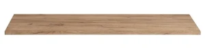 Prostokątny blat łazienkowy - Lunios 10X Dąb 120 cm