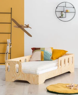 Lewostronne łóżko drewniane dziecięce 16 rozmiarów - Nako 2X