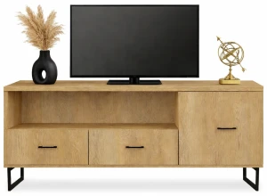 Dębowy stolik RTV - Boliwio 3X