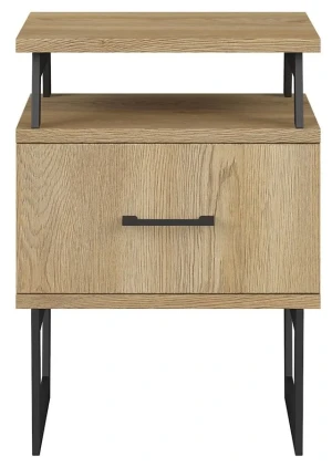 Drewniana szafka nocna z szufladą - Boliwio 16X