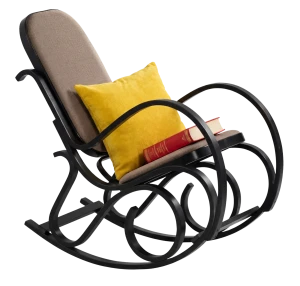 Drewniany fotel na płozach Wenge - Dixel