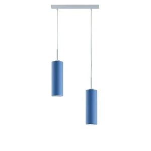 Lampa wisząca nad stół ze srebrnym stelażem - EX366-Adox - 18 kolorów