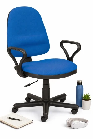 Fotel obrotowy tapicerowany materiałowy Bonix - 3 kolory