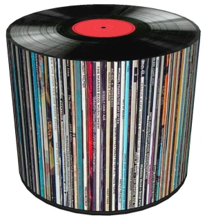 Okrągła pufa tapicerowana 17 wzorów - Klimer 7X