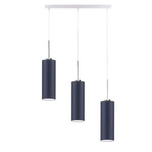 Lampa wisząca potrójna na stalowym stelażu - EX387-Składany - 18 kolorów