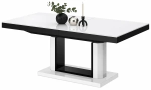 Biały rozkładany ławostół połysk - Fandon 3X