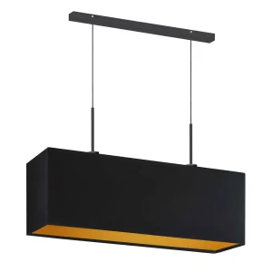 Prostokątna lampa wisząca nad stół na czarnym stelażu - EX407-Davo - 5 kolorów