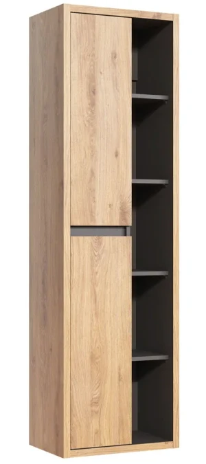 Słupek łazienkowy z odkrytymi półkami - Boris 2X