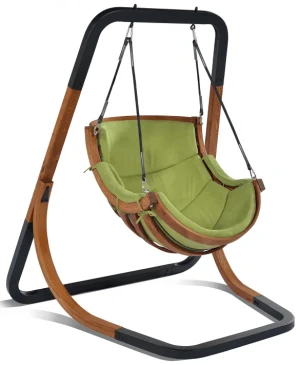 Zielony fotel wiszący huśtawka - Oreso 2X