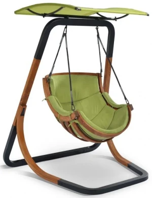 Zielony fotel wiszący do ogrodu - Oreso 3X