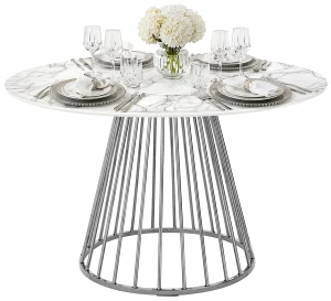 Okrągły stół do jadalni marmur - Pawka