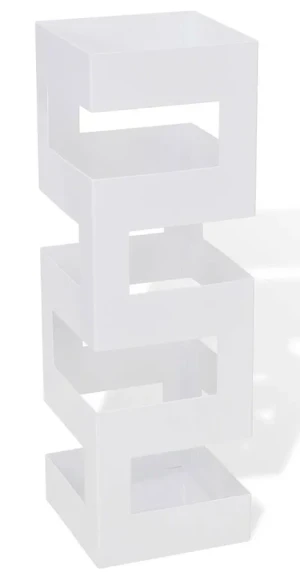 Biały designerski stojak na parasole - Horux 2S