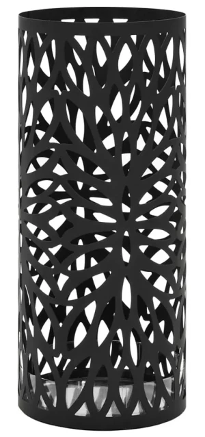 Czarny ażurowy stojak na parasole - Risa