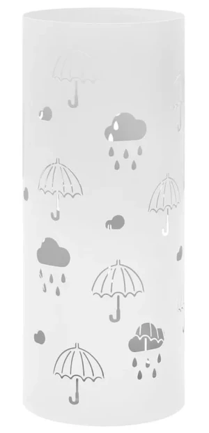 Biały pionowy ozdobny parasolnik - Lexo 2S