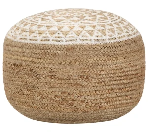 Okrągła pufa boho podnóżek - Opola 3X