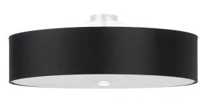 Czarny elegancki plafon z abażurem 50 cm - EX662-Secret