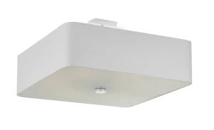 Biały kwadratowy plafon minimalistyczny - EX667-Misty
